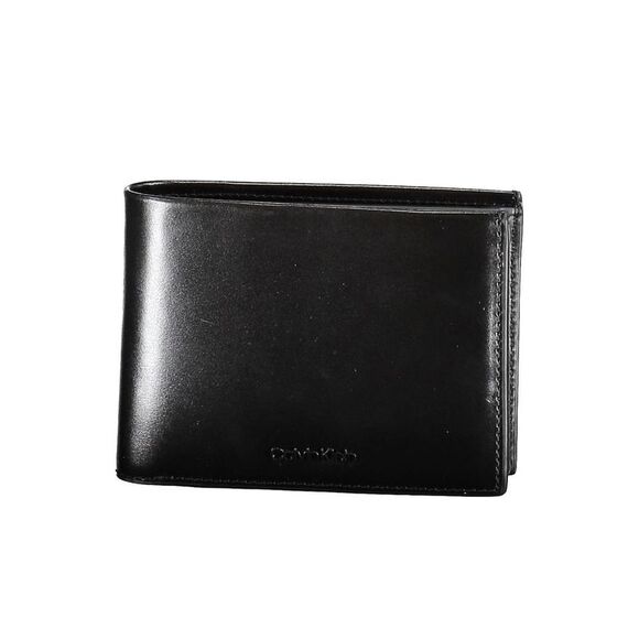 Calvin Klein Black Leather Men Men's Wallet